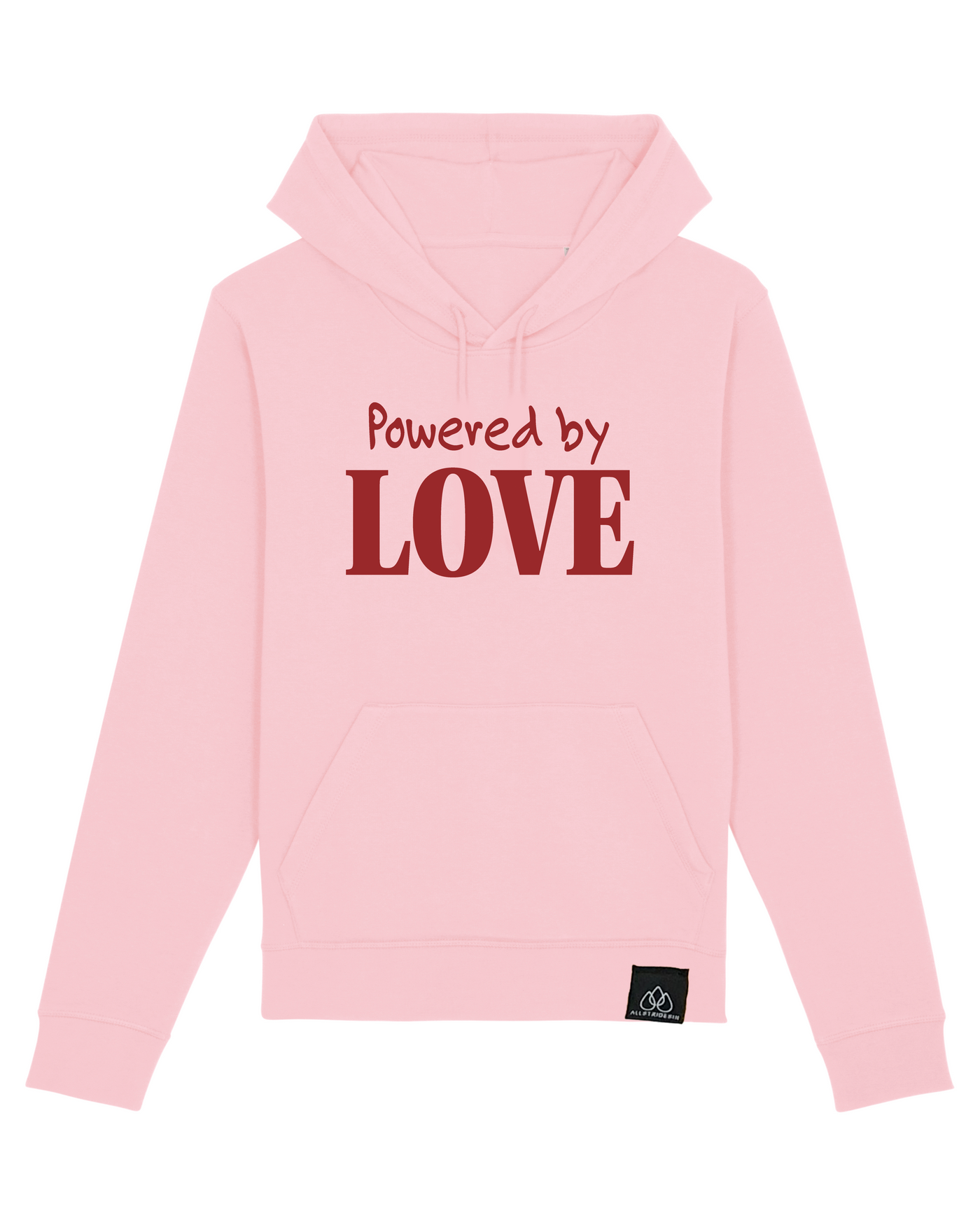 POWERED BY LOVE -  UNISEX HOODIE - RUN AGAINST HATE KOLLEKTION | ALLSTRIDESIN®