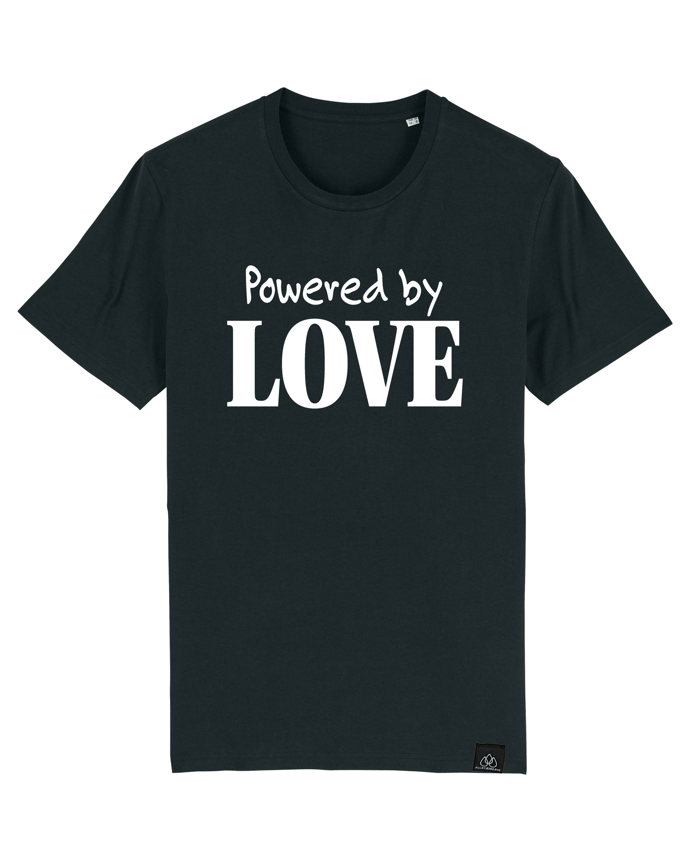 POWERED BY LOVE - UNISEX T-SHIRT - RUN AGAIST HATE KOLLEKTION | ALLSTRIDESIN®