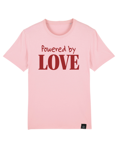 POWERED BY LOVE - UNISEX T-SHIRT - RUN AGAIST HATE KOLLEKTION | ALLSTRIDESIN®