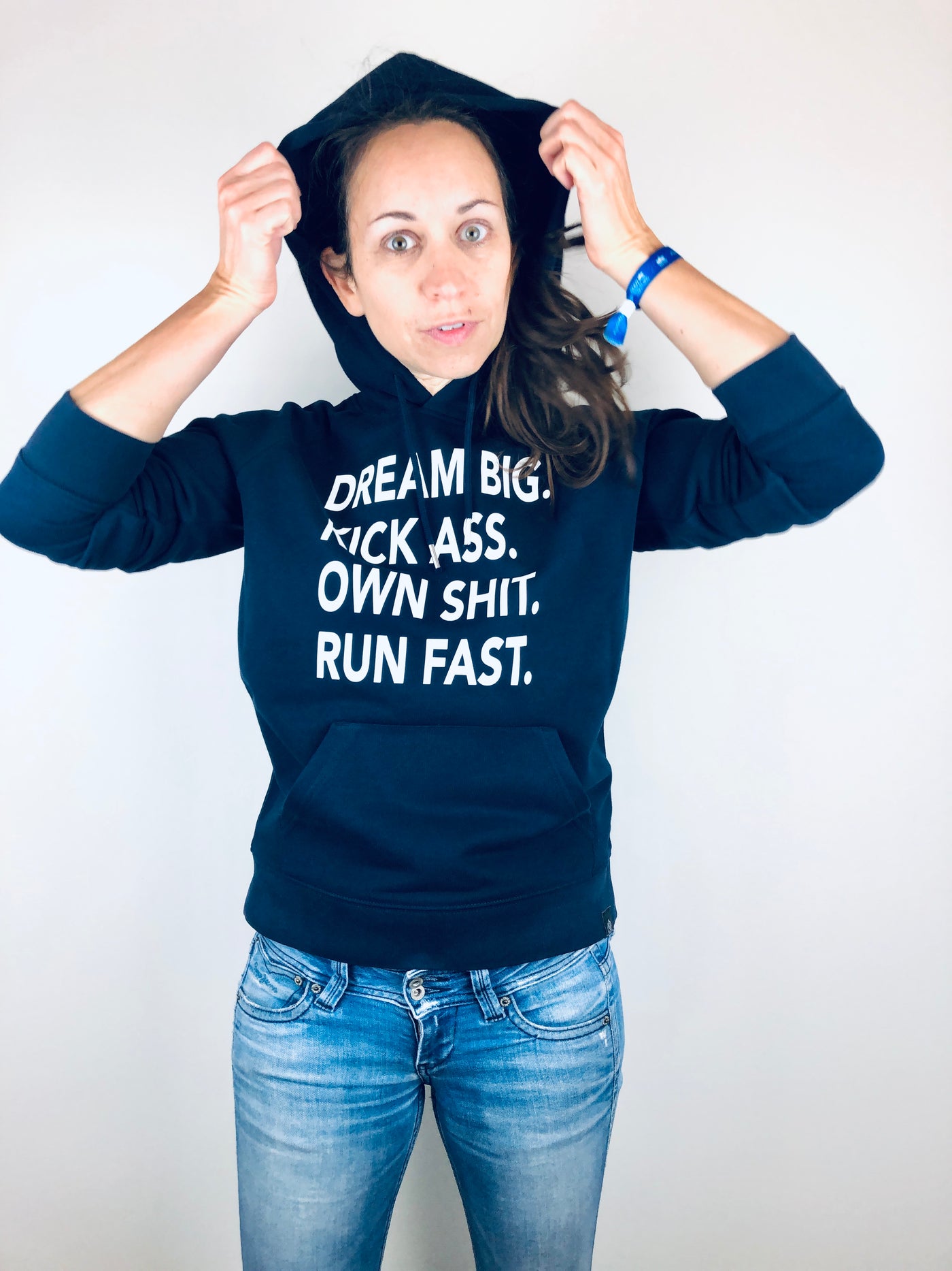 Dream big. Kick ass. Hoodie - allstridesin