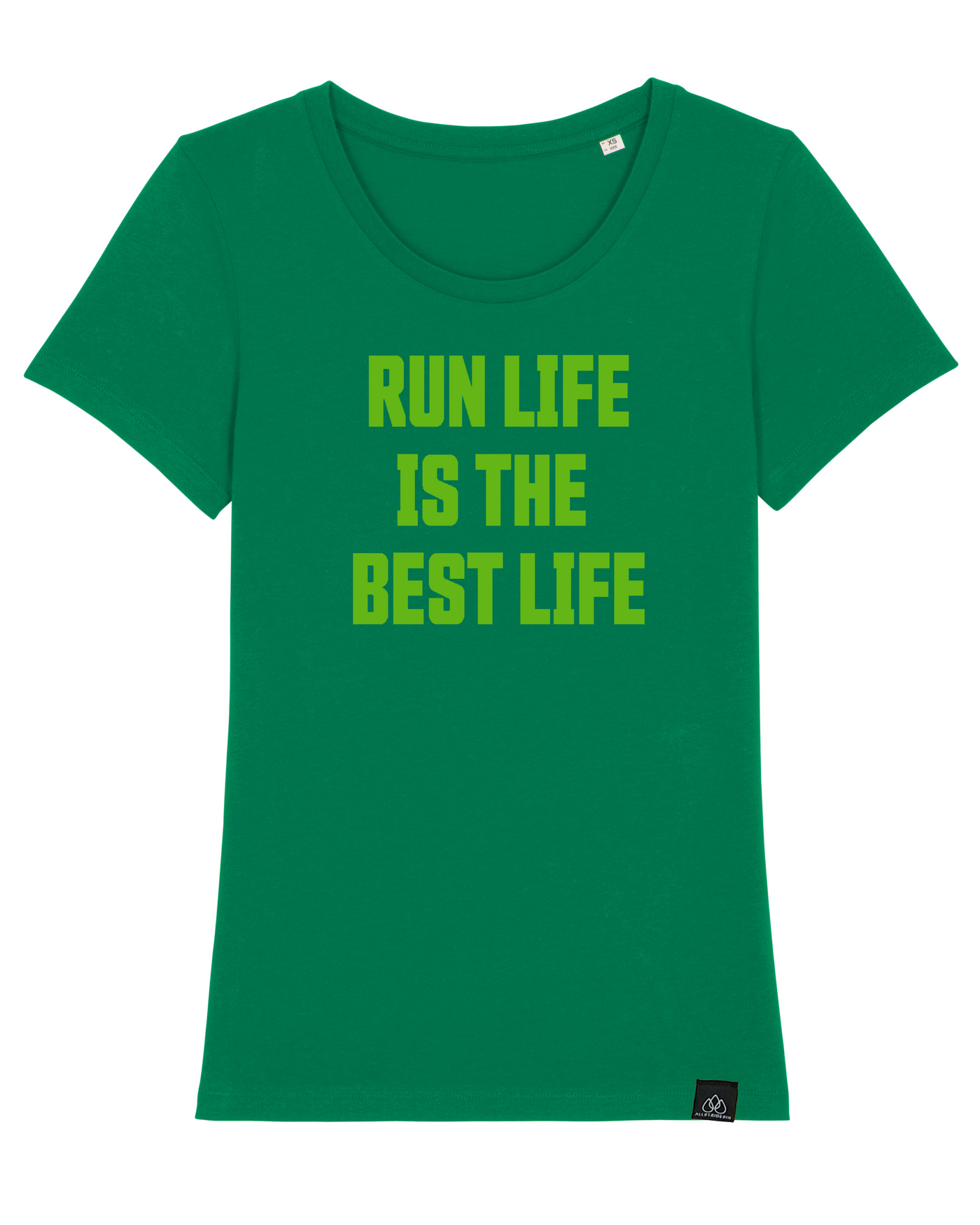 RUN LIFE IS THE BEST LIFE - ICONIC LADY T-SHIRT | ALLSTRIDESIN®