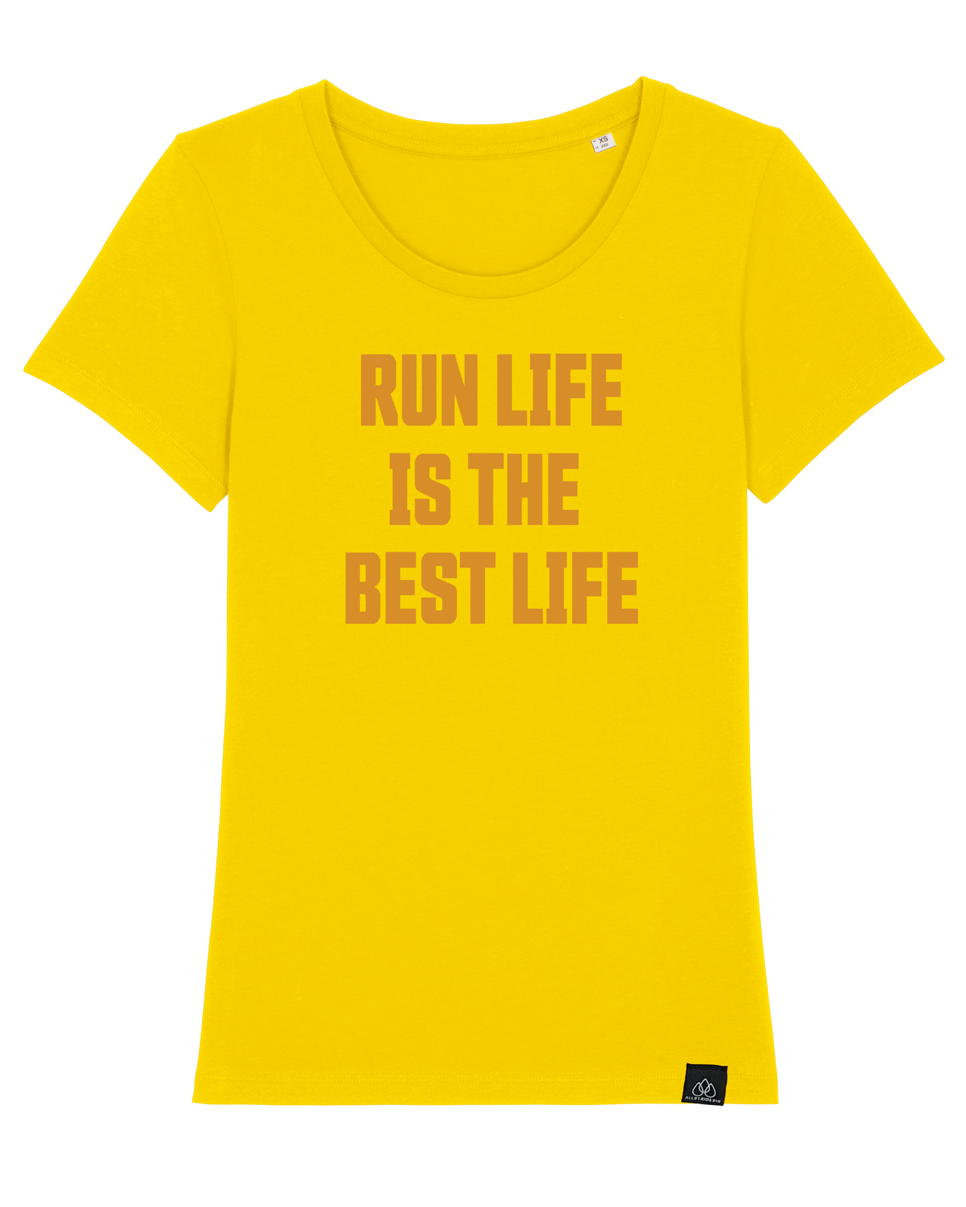 RUN LIFE IS THE BEST LIFE - ICONIC LADY T-SHIRT | ALLSTRIDESIN®