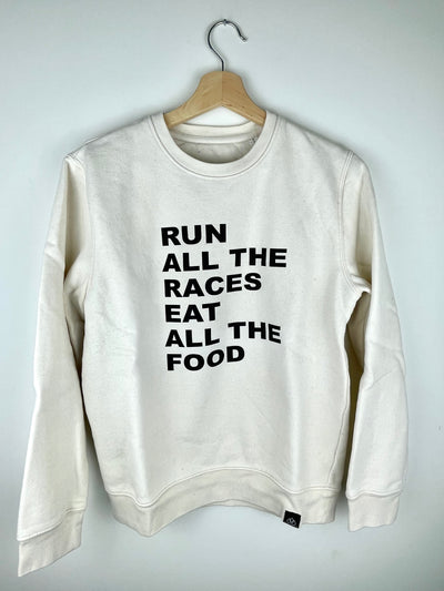 Run all the races eat all the food Unisex Sweater Gr. S | Loopback by Allstridesin