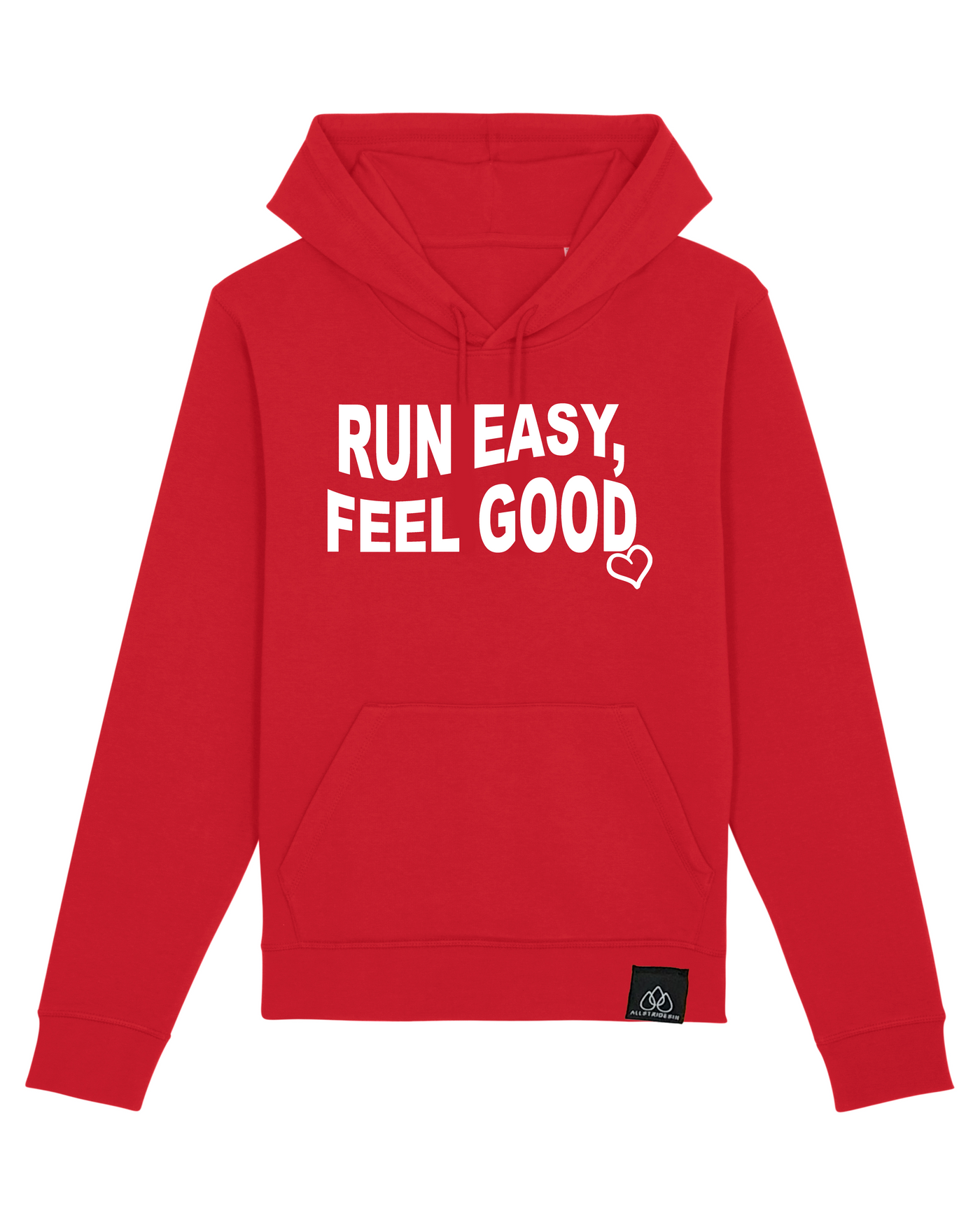 RUN EASY, FEEL GOOD LOVE EDITION - ESSENTIAL UNISEX HOODIE | ALLSTRIDESIN®