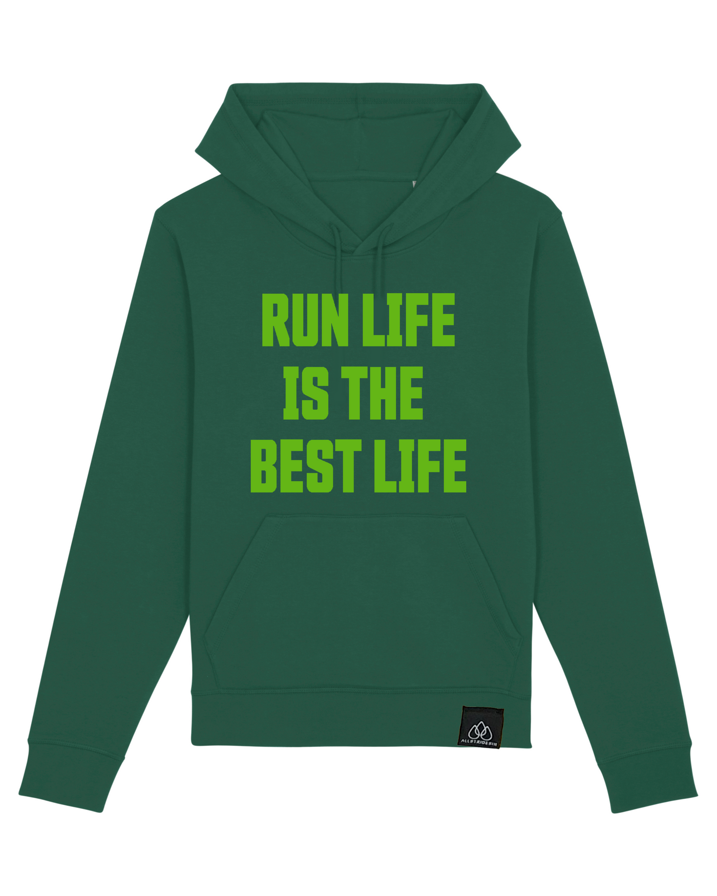 RUN LIFE IS THE BEST LIFE - ESSENTIAL UNISEX HOODIE | ALLSTRIDESIN®