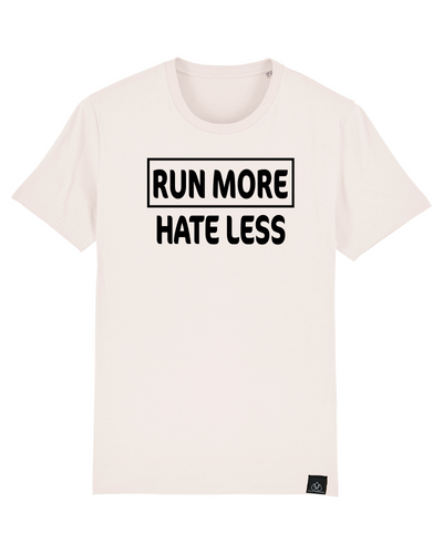 RUN MORE HATE LESS - ICONIC UNISEX T-SHIRT - RUN AGAIST HATE KOLLEKTION | ALLSTRIDESIN®